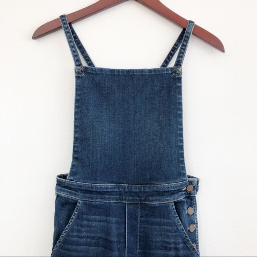 MOTHER Women's Blue Denim Overalls